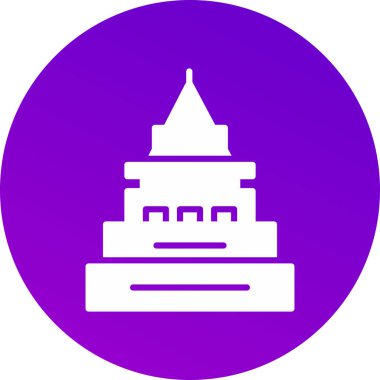 Benzersiz cami vektör simgesi