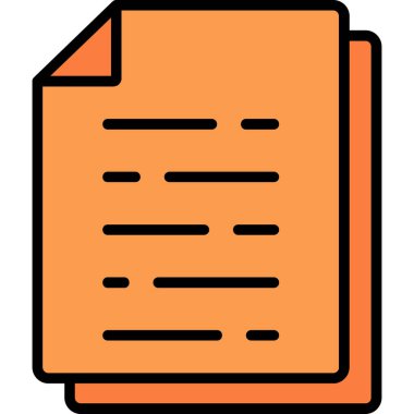 Dosya. Web simgesi basit illüstrasyon