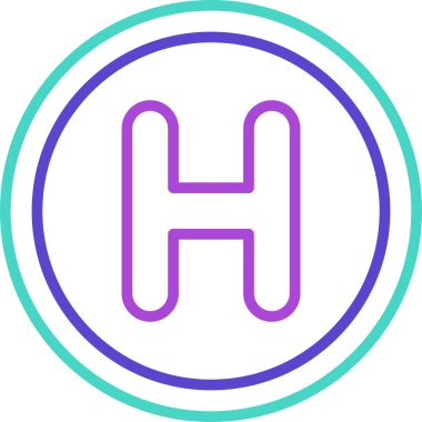 Tek bir simgenin vektör illüstrasyonu