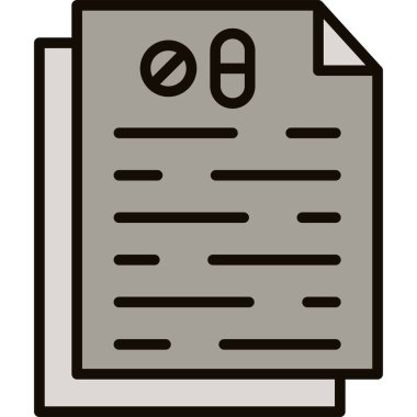 Belge simgesinin vektör illüstrasyonu