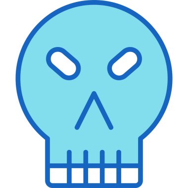 Kafatası. Web simgesi basit illüstrasyon