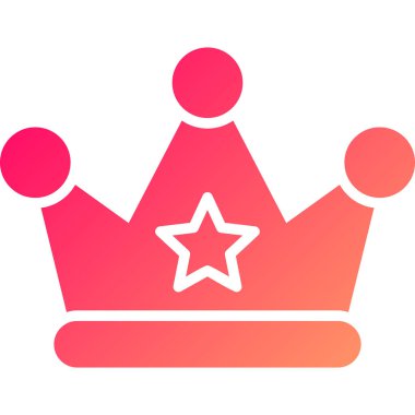 taç simgesi vektör illüstrasyonu