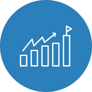 İş ve finans simgesinin vektör illüstrasyonu