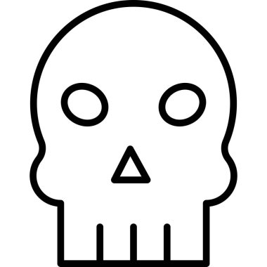 ölüm kafatası ölüm ikonu ana hatlarıyla