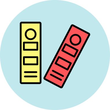 Kitaplar. Web simgesi basit illüstrasyon