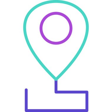 konum simgesi, vektör basit tasarım illüstrasyonu