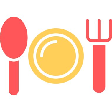 Çatal bıçak ikonu. Vektör illüstrasyonu