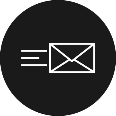 ileti ikonu vektör illüstrasyonu