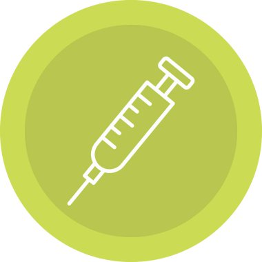 Moda biçimi izole edilmiş arkaplanda şırınga simgesi