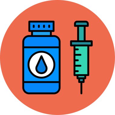 Şişe. Web simgesi basit illüstrasyon