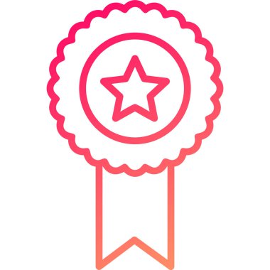 Rozet. Web simgesi basit tasarım