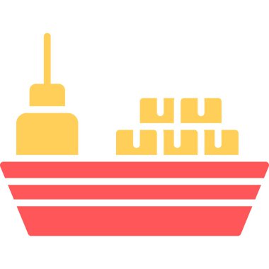 cruise gemi kutsal kişilerin resmi, vektör çizim