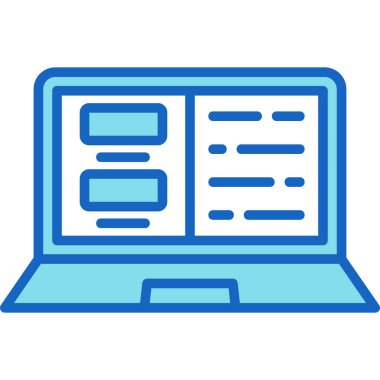 dizüstü bilgisayar simgesi. özet bilgisayar vektör illüstrasyonu