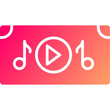 Müzik simgesinin vektör illüstrasyonu