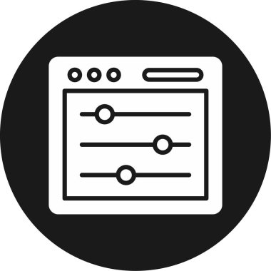 Tarayıcı simgesi soyut arkaplanda izole edildi