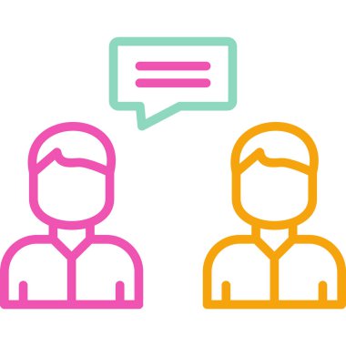 İnsan simgesinin vektör illüstrasyonu