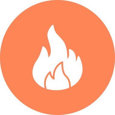 ateş alev ikonu vektör illüstrasyonuName