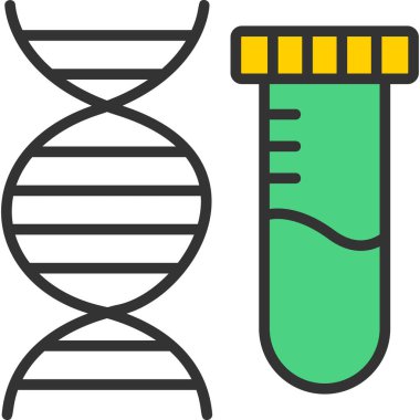 dna. Web simgesi basit illüstrasyon