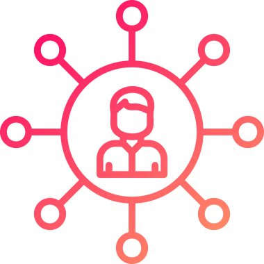 İnsan simgesinin vektör illüstrasyonu