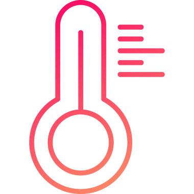 Sıcaklık. Web simgesi basit tasarım