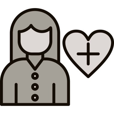 Kolayca değiştirebilen veya düzenleyebilen çift kalp vektörü simgesi