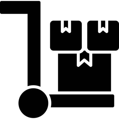 dağıtım paketi simgesi, vektör illüstrasyonu