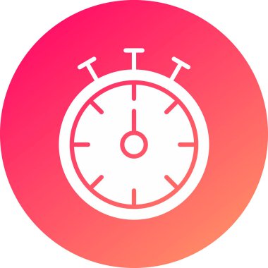 Moda Biçiminde Saat Simgesi İzole Arkaplan