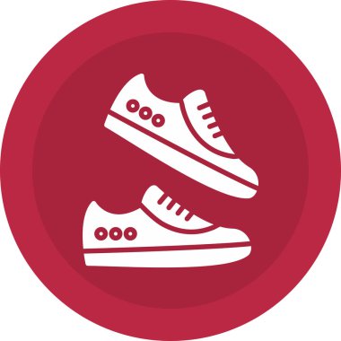 spor ayakkabısı ikon vektör illüstrasyonu