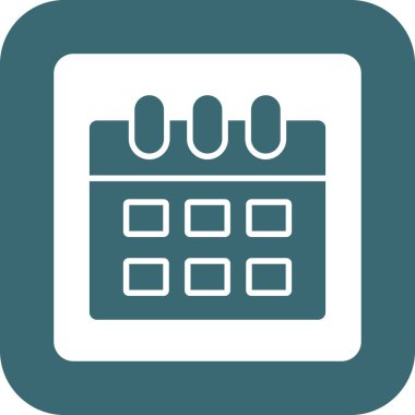 Takvim simgesi soyut arkaplanda izole edildi