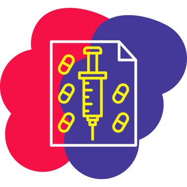 Tıbbi bir simgenin vektör illüstrasyonu