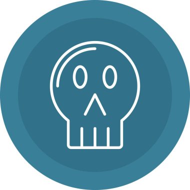 Kafatası. Web simgesi basit illüstrasyon