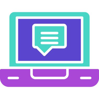 Mesaj var. Web simgesi basit tasarım