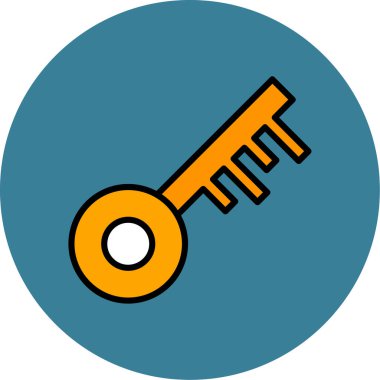 Anahtar simgesi vektör illüstrasyonu