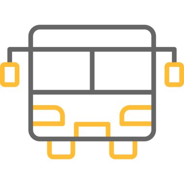 bus simgesi vektör illüstrasyon tasarımı