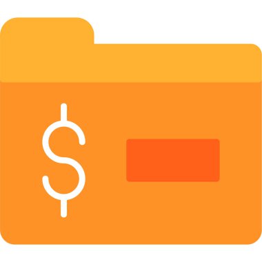 Dolar düz vektör simgesi.