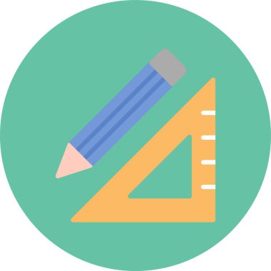 Kalem. Web simgesi basit illüstrasyon