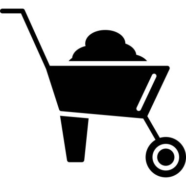 Barrow simgesinin vektör illüstrasyonu