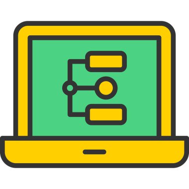 bilgisayar simgesi basit illüstrasyon