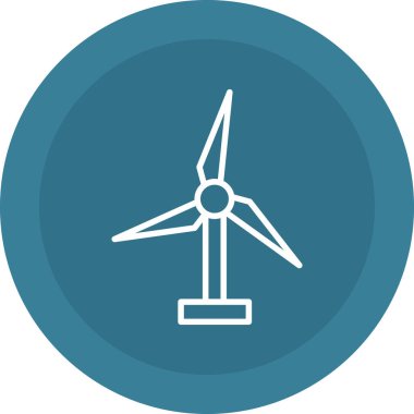 Türbin simgesi. düz tasarım illüstrasyon