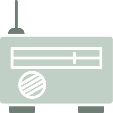 radyo simgesi vektör illüstrasyonu