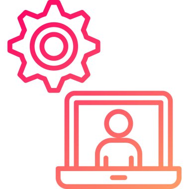 Dizüstü bilgisayar ve dizüstü bilgisayarın vektör çizimi