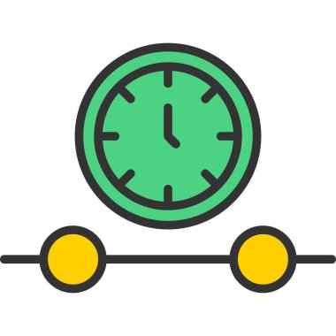 Alarm saat vektör simgesi