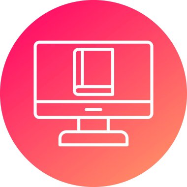 vektör lcd simgesi illüstrasyonu