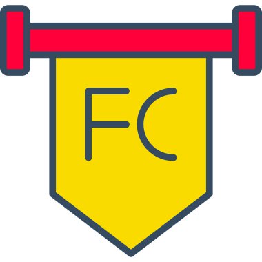 futbol ikonu vektör illüstrasyonu