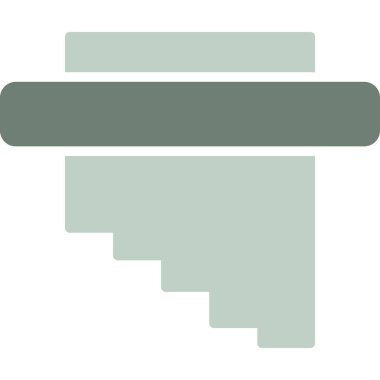 Tek bir izole kalem simgesinin vektör çizimi