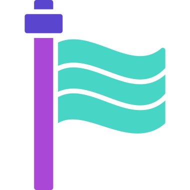 bayrak ikonu vektör illüstrasyonu