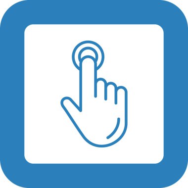 vektör parmak dokunuşu simgesi