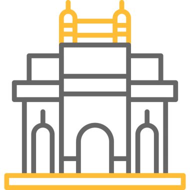 yapı vektör çizgisi simgesi, vektör illüstrasyonu, yapı işareti, beyaz üzerine izole edilmiş