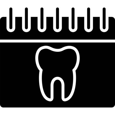 diş simgesi vektör illüstrasyonu
