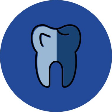 Diş. Web simgesi basit illüstrasyon